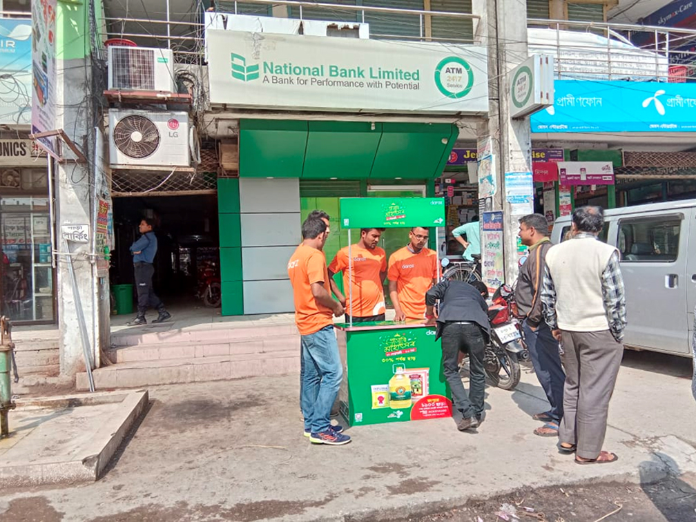 Daraz grocery activation at Divisional Cities