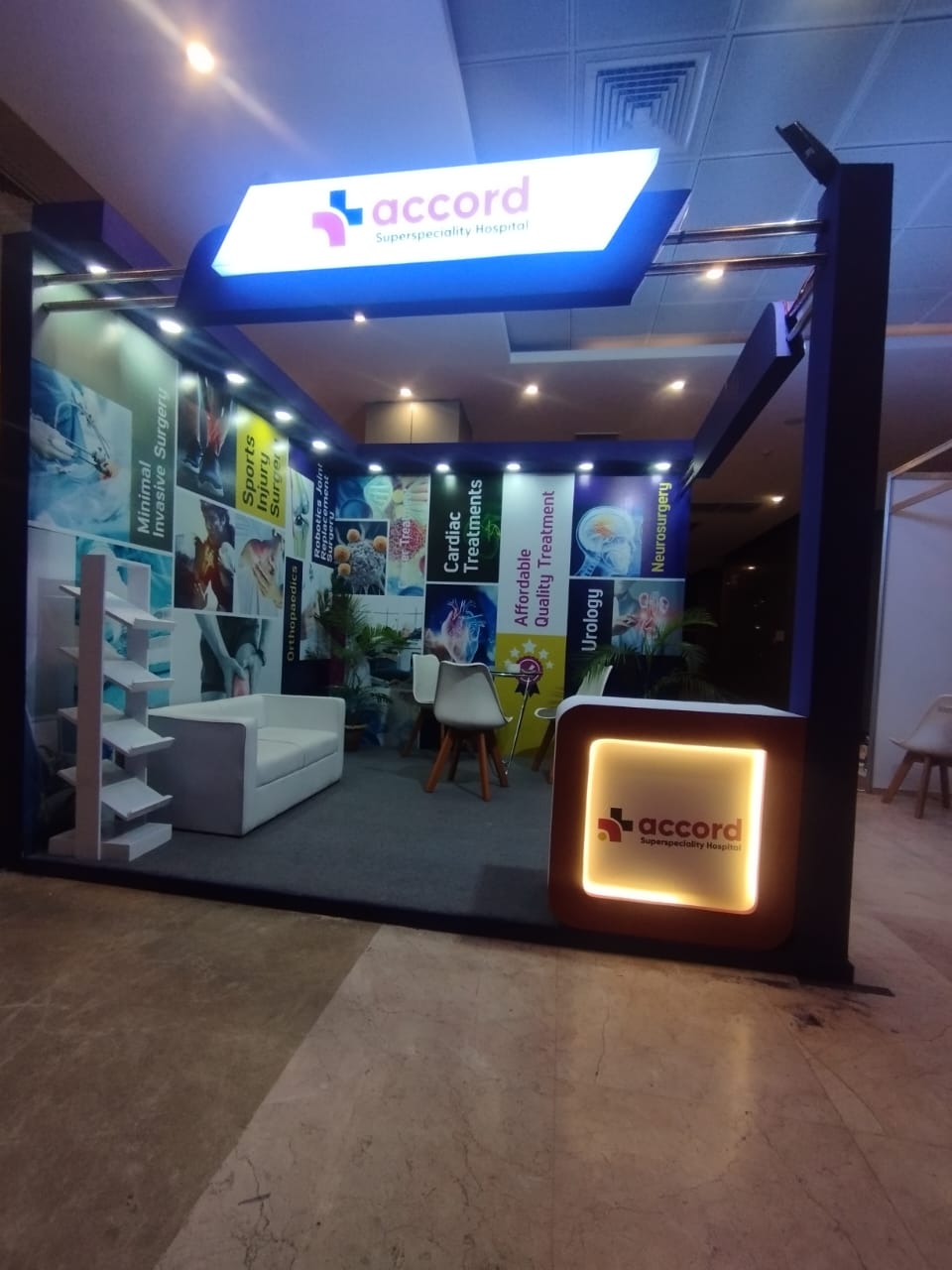 Accord super specialty hospital stall at BIHE fair